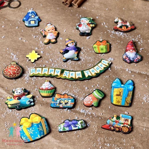Дерев'яний пазл з підказкою "Новорічна ялинка" ПСФ137 фото Дерев'яний пазл з підказкою "Новорічна ялинка" ПСФ137 фото