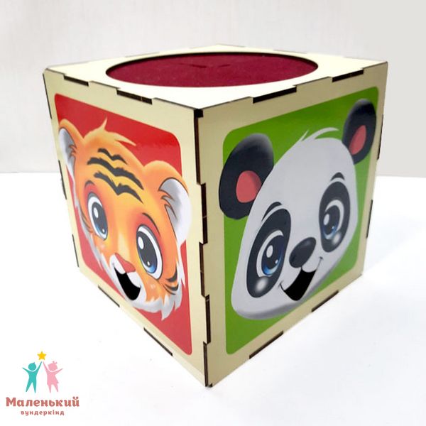 Куб - скарбничка "Дикі тварини" 01286 фото