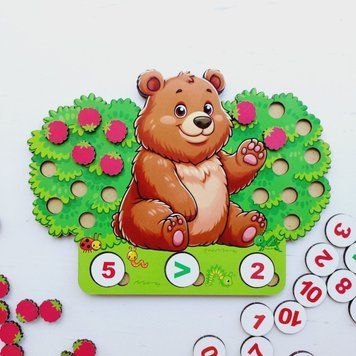 Математична гра "Ведмедикова малина" D 01180 фото